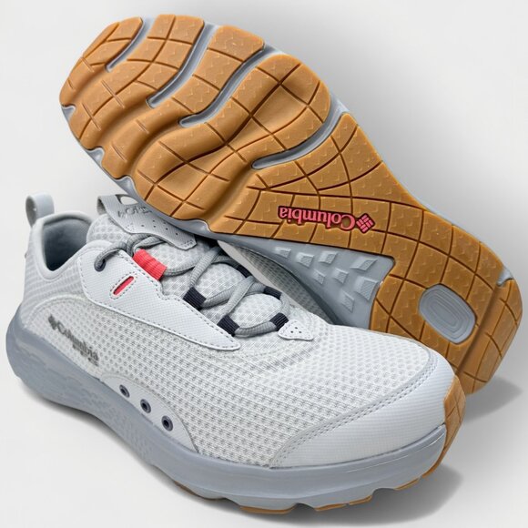 Columbia PFG Castback Men’s Shoes 13 Cirrus Grey/Sunset Red – Mesh Fishing - Picture 9 of 13